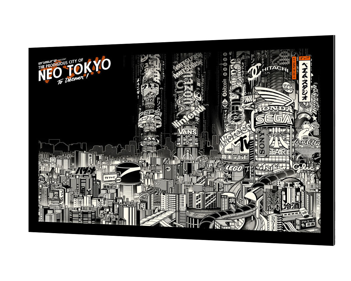 Neo Tokyo-paiheme-studio, print-Alu Dibond 3mm-40 x 60 cm-BLUE SHAKER