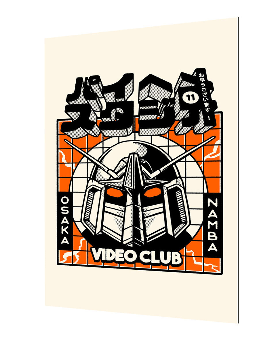 Video Club-paiheme-studio, print-Alu Dibond 3mm-40 x 60 cm-BLUE SHAKER
