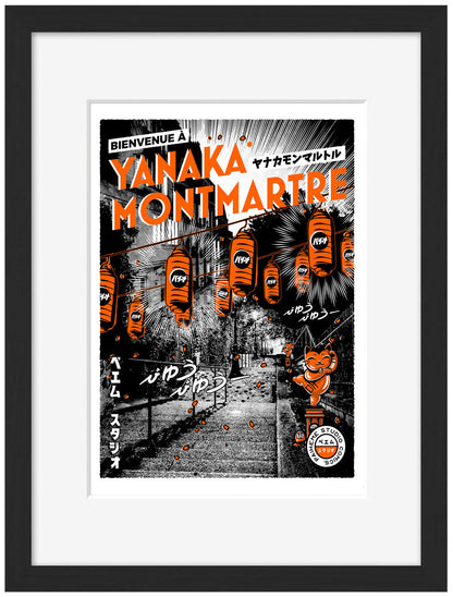Yanaka Montmartre-paiheme-studio, print-Framed Print-30 x 40 cm-BLUE SHAKER