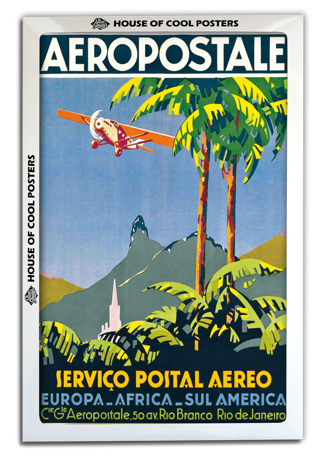 Aeropostale-airlines, print-BLUE SHAKER