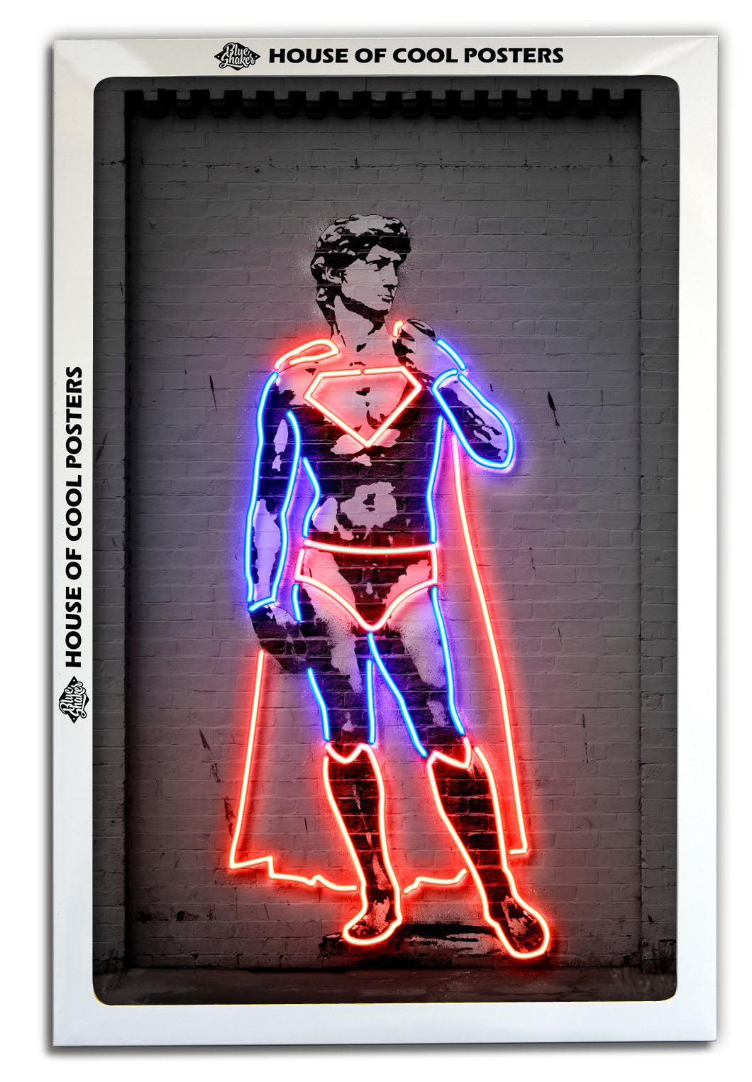 David-alt, neon-art, print-BLUE SHAKER