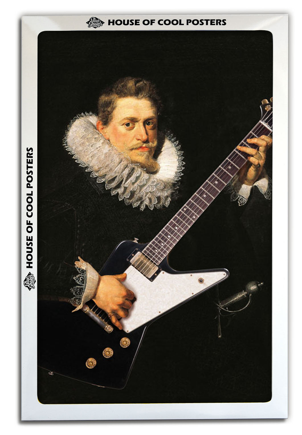 Guitare 3-historical, print-BLUE SHAKER
