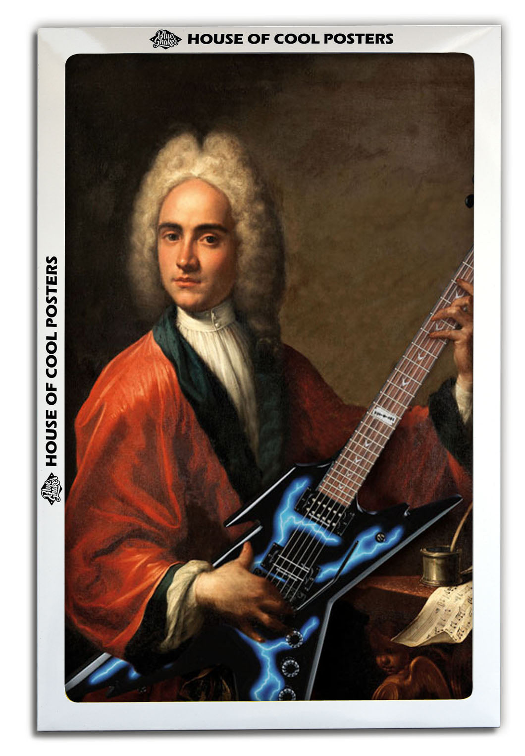 Guitare 5-historical, print-BLUE SHAKER