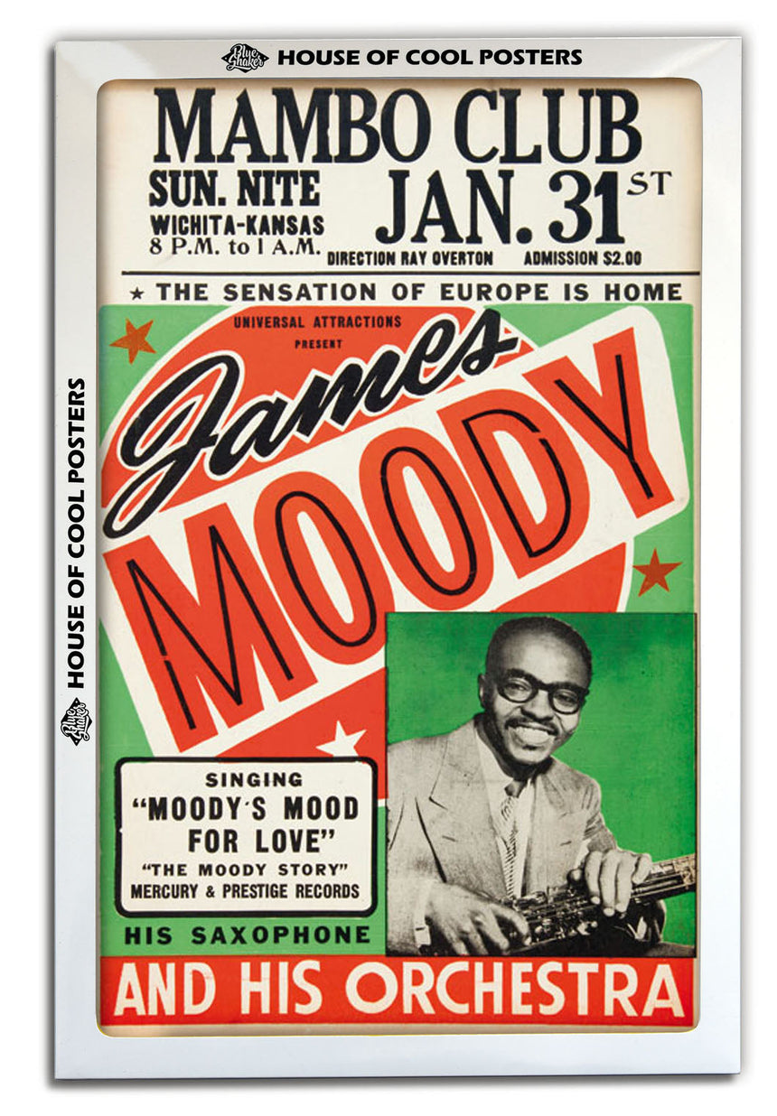 James Moody - Blue Shaker - Poster Affiche -