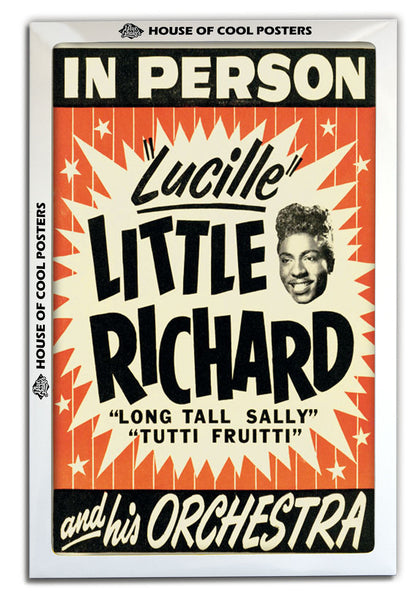 Little Richard-concerts, print-BLUE SHAKER