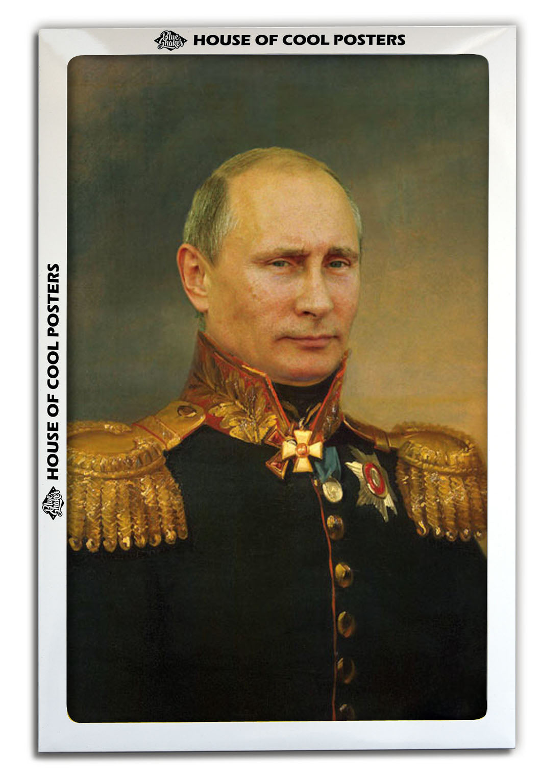 Military Poutine-historical, print-BLUE SHAKER