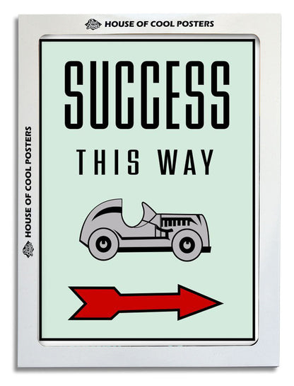 Success this way-monopoly, print-BLUE SHAKER