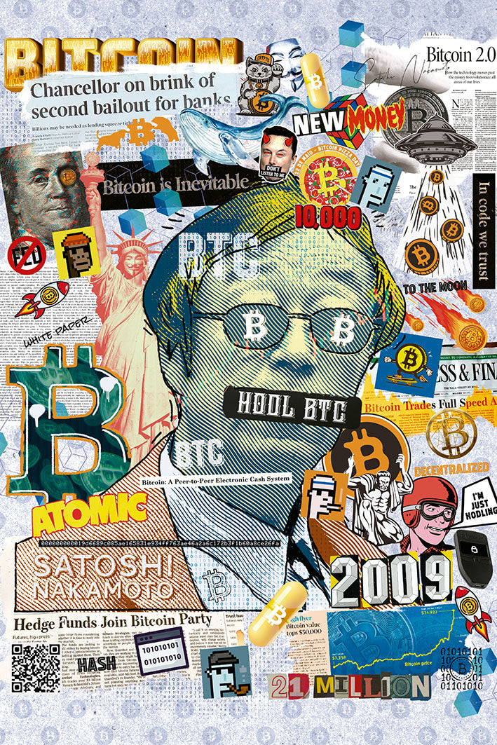 Bitcoin is Inevitable-print, ricardo-noble-BLUE SHAKER