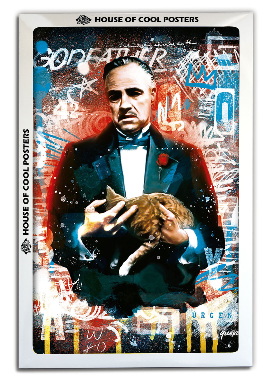 Don Corleone-print, ricardo-noble-BLUE SHAKER
