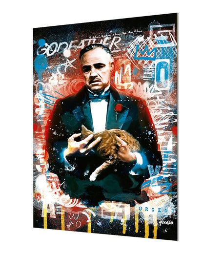 Don Corleone-print, ricardo-noble-BLUE SHAKER