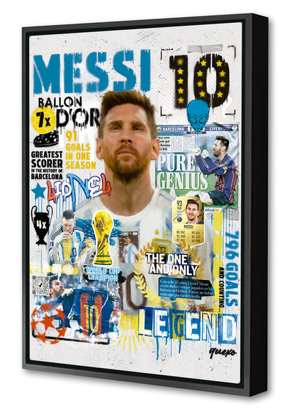Messi 10-print, ricardo-noble-BLUE SHAKER