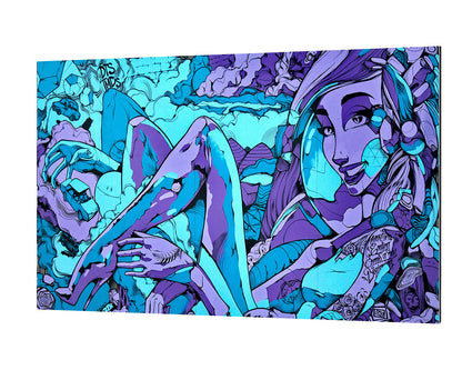 Street Art – New Zealand-print, street-art-Alu Dibond 3mm-40 x 60 cm-BLUE SHAKER