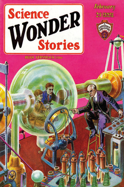 Science Wonder Stories-comics, print-Print-30 x 40 cm-BLUE SHAKER