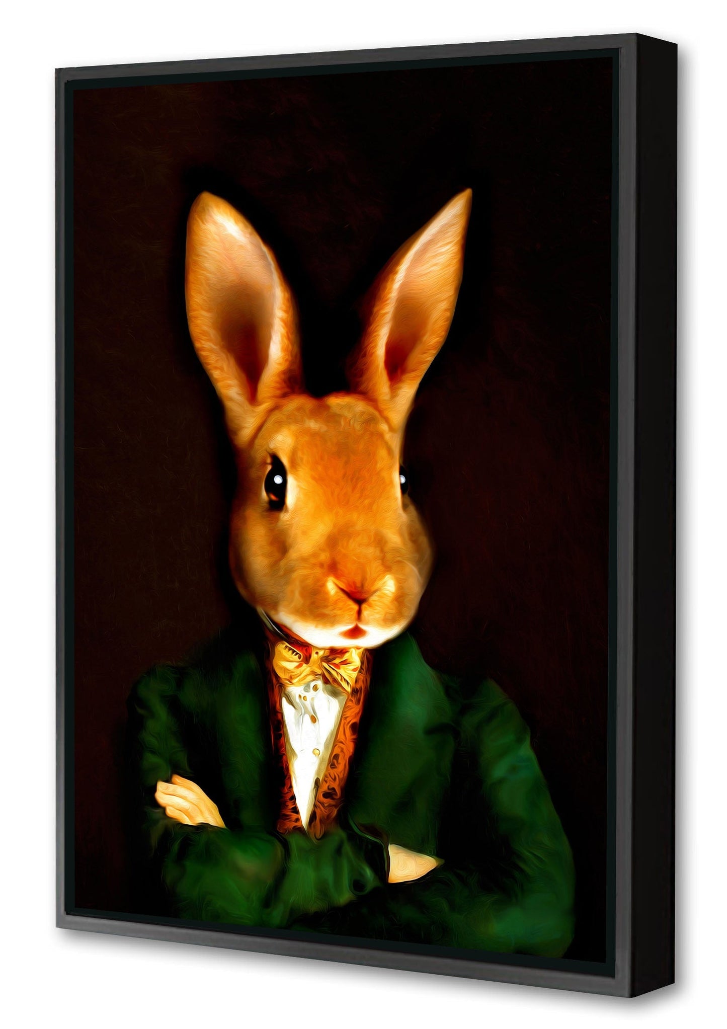 Buster-print, tein-lucasson-Canvas Print with Box Frame-40 x 60 cm-BLUE SHAKER