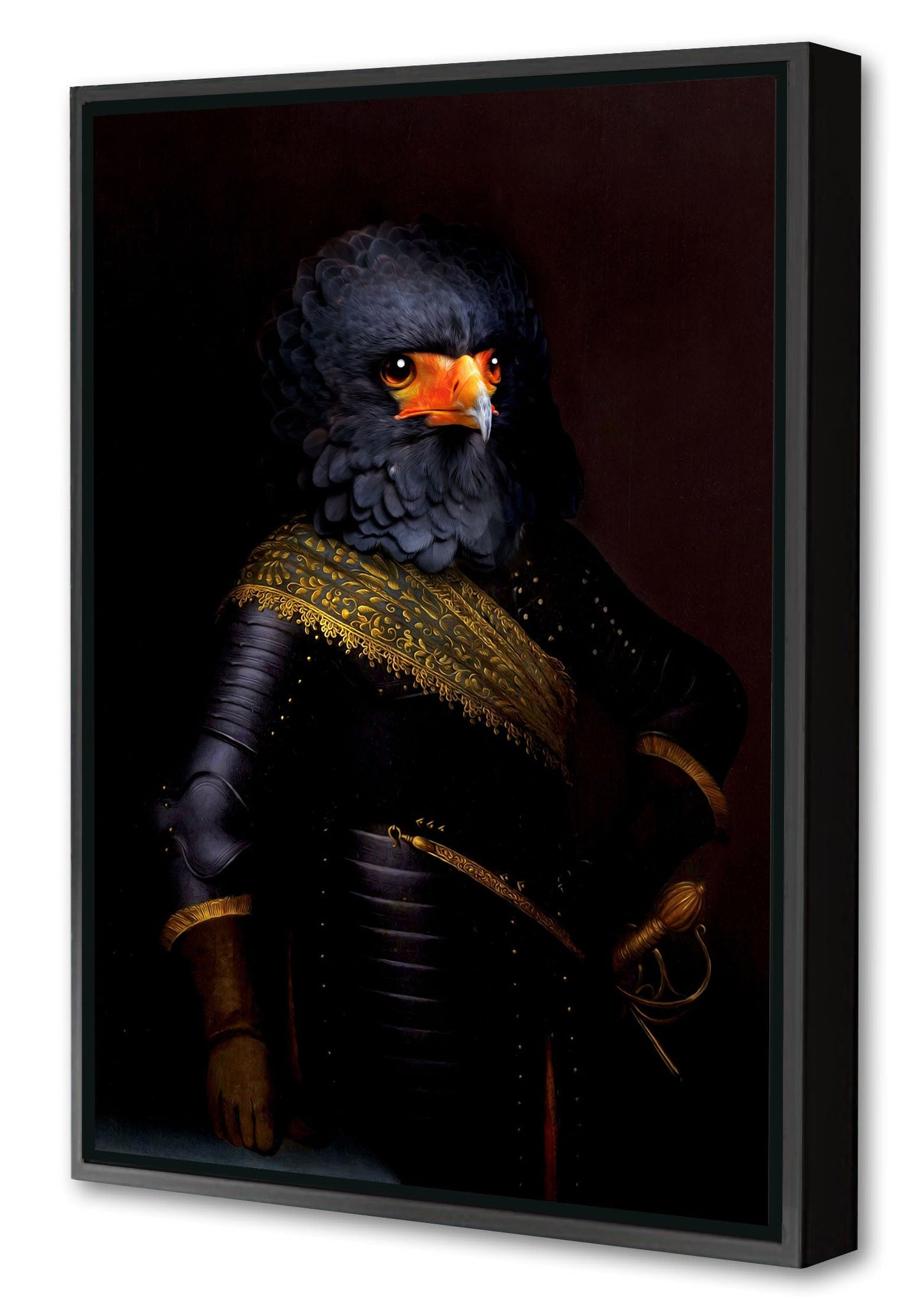 Connor-print, tein-lucasson-Canvas Print with Box Frame-40 x 60 cm-BLUE SHAKER