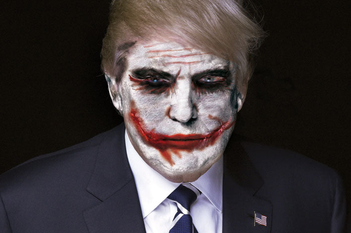 Trump joker - Blue Shaker - Poster Affiche -