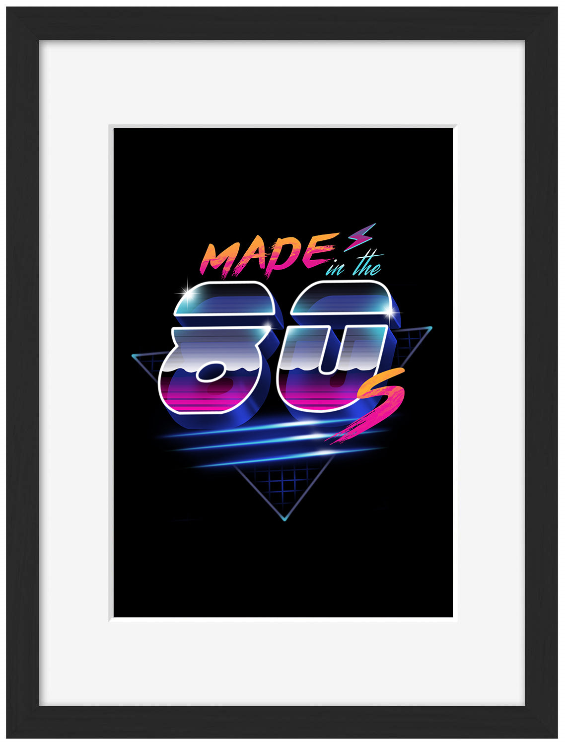Made in the 80’s-print, vincent-trinidad-Framed Print-30 x 40 cm-BLUE SHAKER