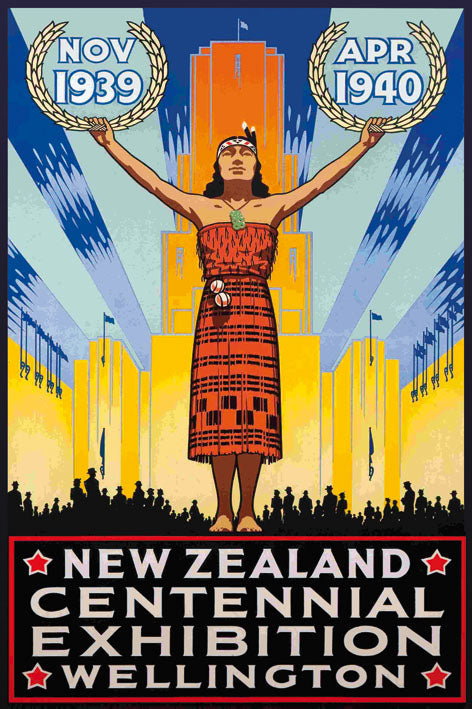 World Fair WELLINGTON 1939-expositions, print-Print-30 x 40 cm-BLUE SHAKER