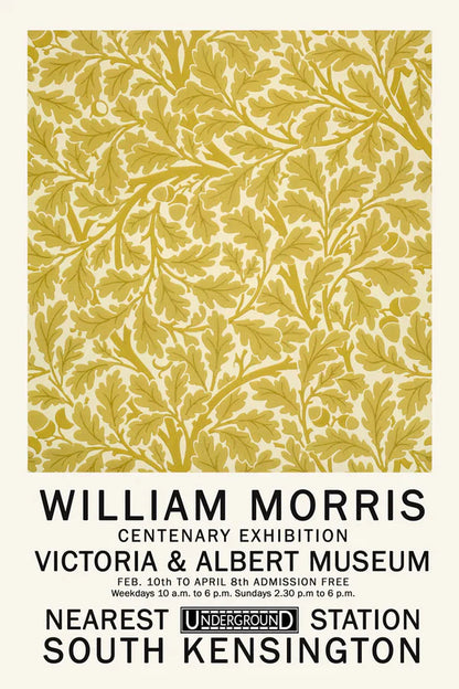William Morris 2-expositions, print-Print-30 x 40 cm-BLUE SHAKER