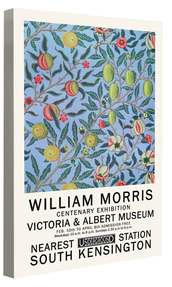 William Morris 3-expositions, print-Canvas Print - 20 mm Frame-50 x 75 cm-BLUE SHAKER