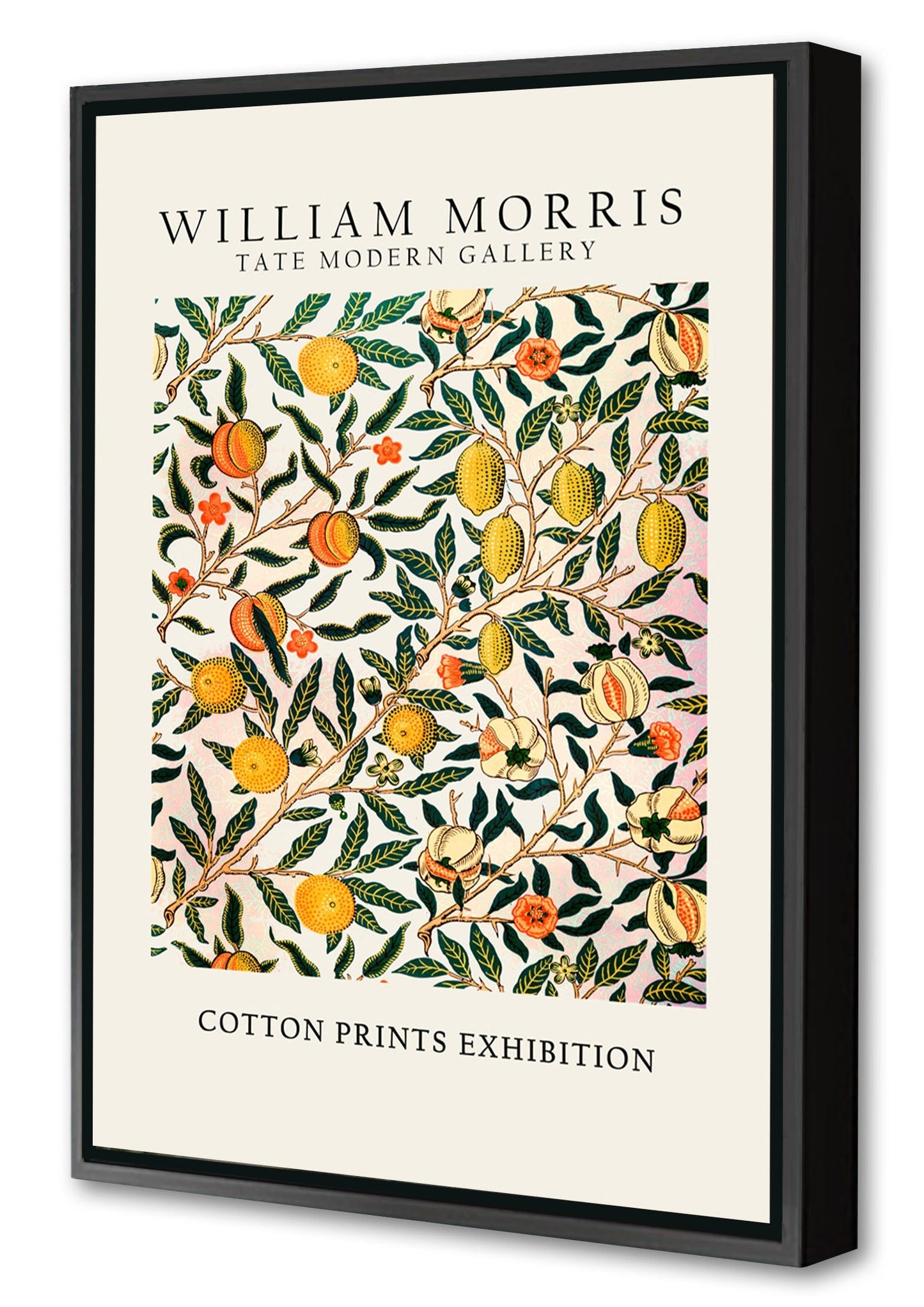 William Morris 5-expositions, print-Canvas Print with Box Frame-40 x 60 cm-BLUE SHAKER