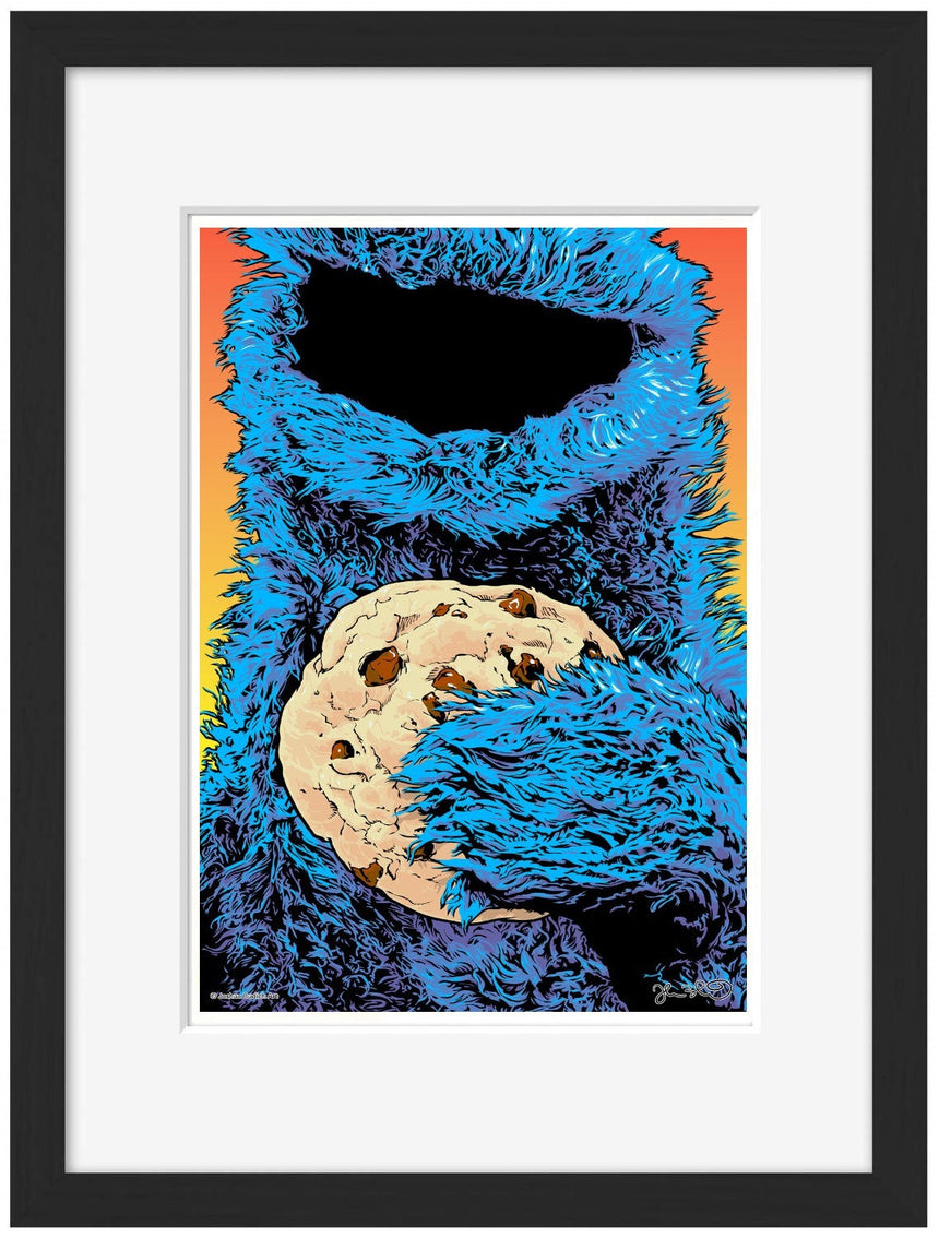 Cookie Monster - Blue Shaker - Poster Affiche -