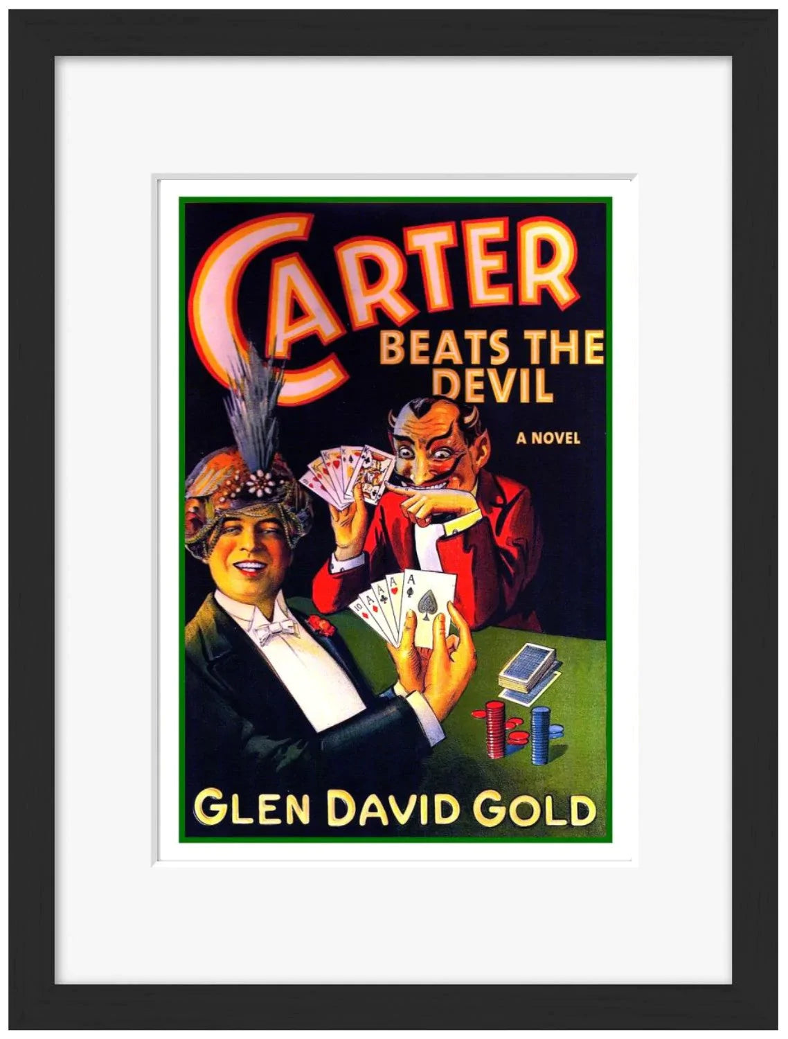 Carter - Beats the Devil-magic, print-Framed Print-30 x 40 cm-BLUE SHAKER