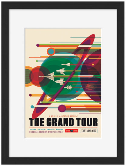 The Grand Tour-nasa, print-Framed Print-30 x 40 cm-BLUE SHAKER