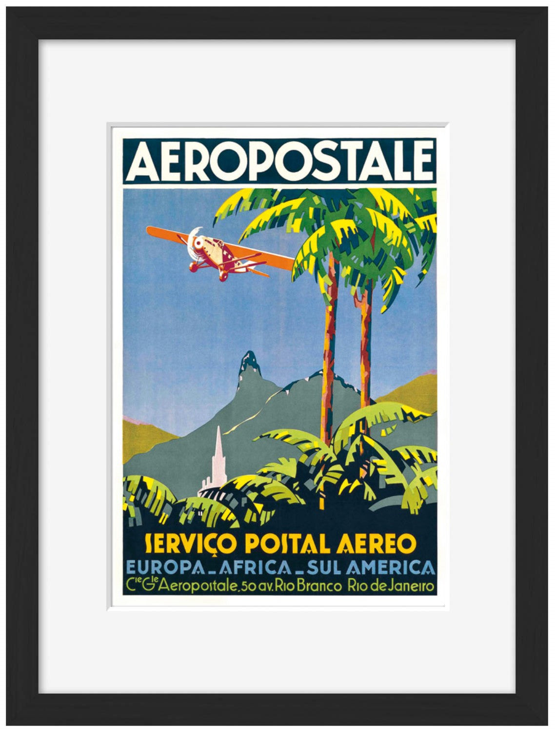Aeropostale-airlines, print-Framed Print-30 x 40 cm-BLUE SHAKER