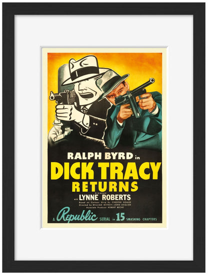 Dick Tracy-movies, print-Framed Print-30 x 40 cm-BLUE SHAKER