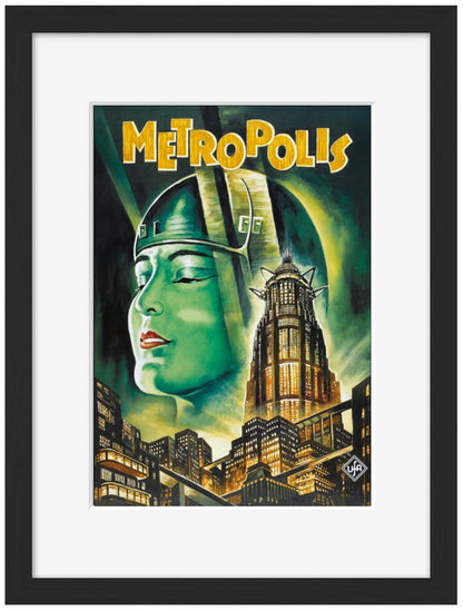 Metropolis-movies, print-Framed Print-30 x 40 cm-BLUE SHAKER