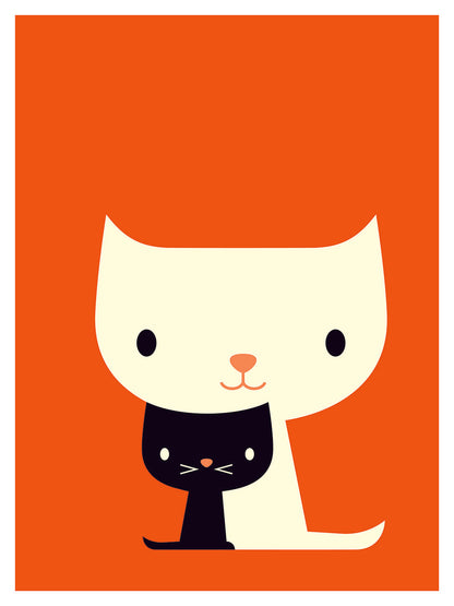 Dicky Bird -  Cats Black and White