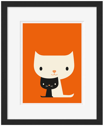 Dicky Bird -  Cats Black and White