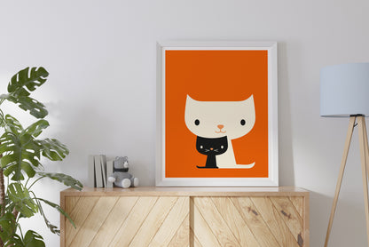 Dicky Bird -  Cats Black and White