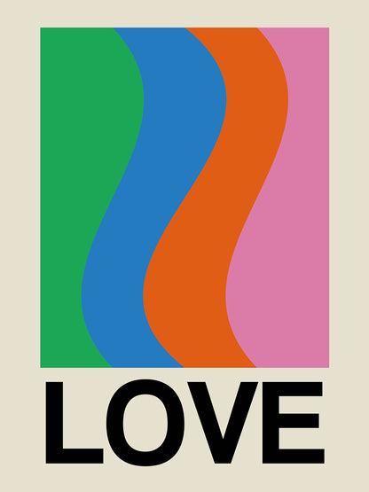 Frances Collett -  Retro Stripe LOVE Wave Gala