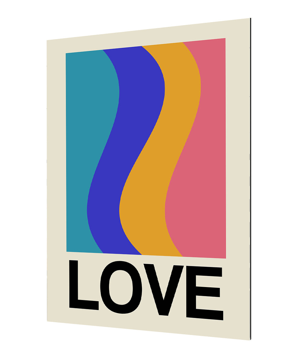 Frances Collett -  Retro Stripe LOVE Wave Marshmallow