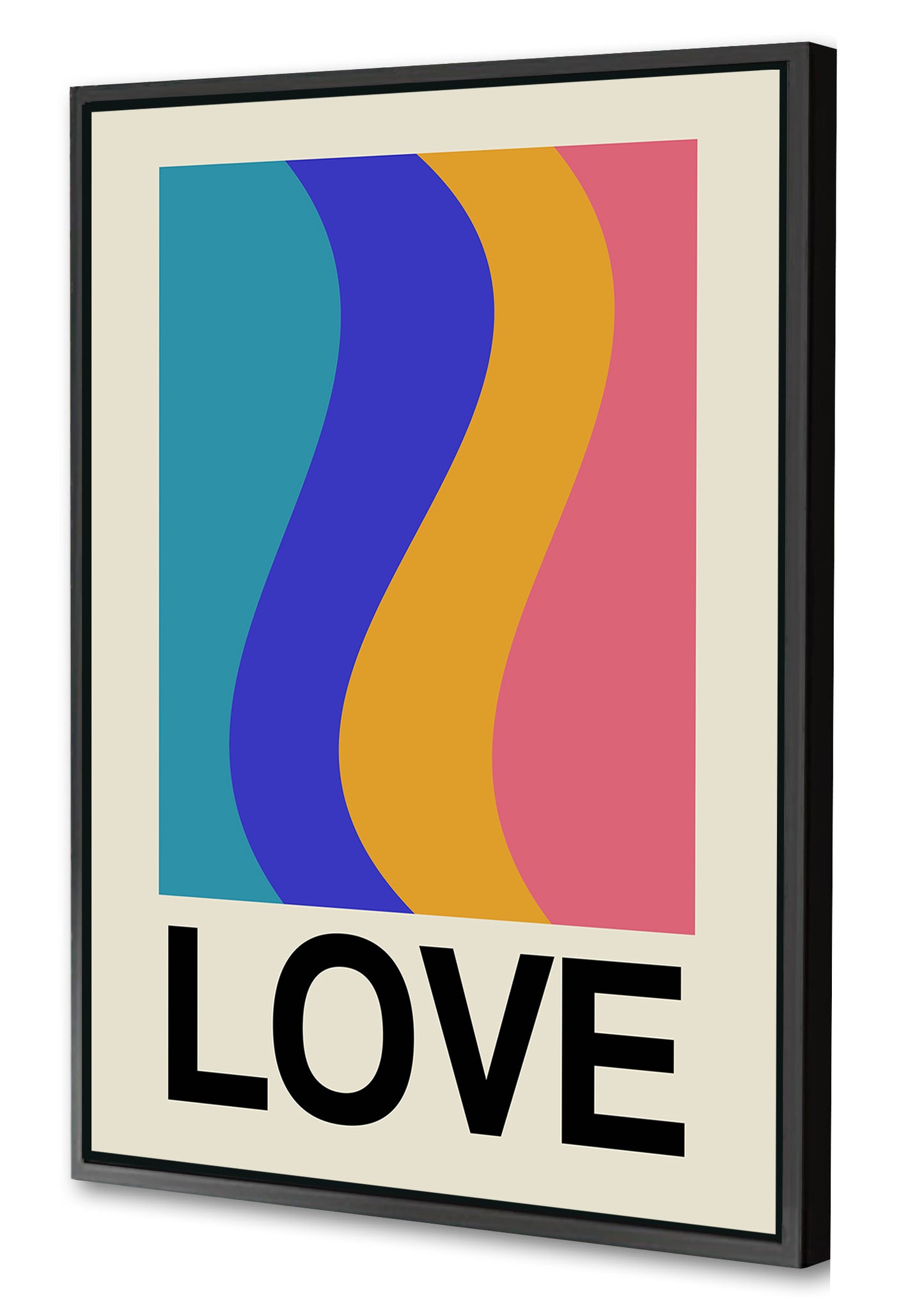 Frances Collett -  Retro Stripe LOVE Wave Marshmallow