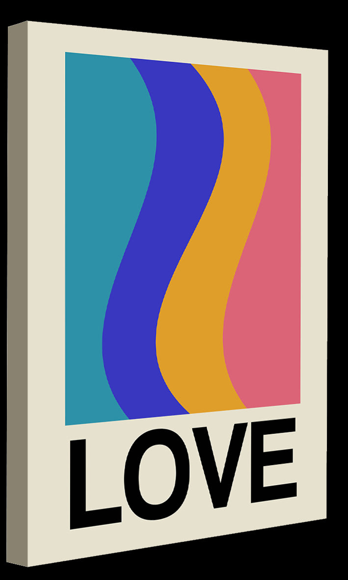 Frances Collett -  Retro Stripe LOVE Wave Marshmallow