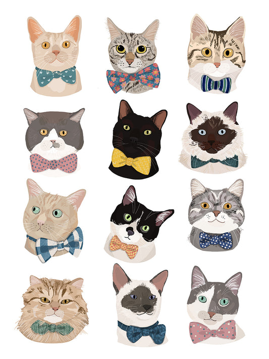 Hanna Melin -  Cats In Bow Tie