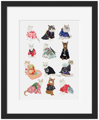 Hanna Melin -  Cats In Kimono