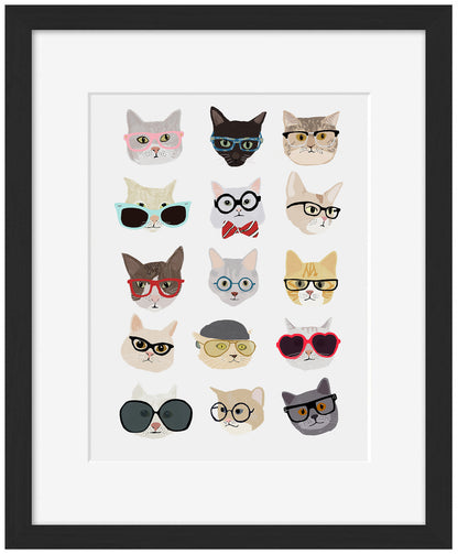 Hanna Melin -  Cats With Glassses
