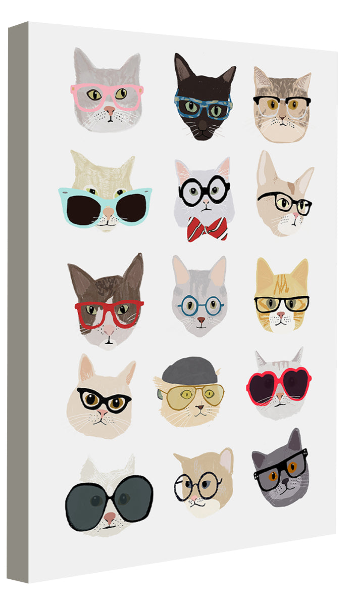 Hanna Melin -  Cats With Glassses