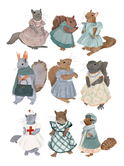 Hanna Melin -  Cute Squirrels