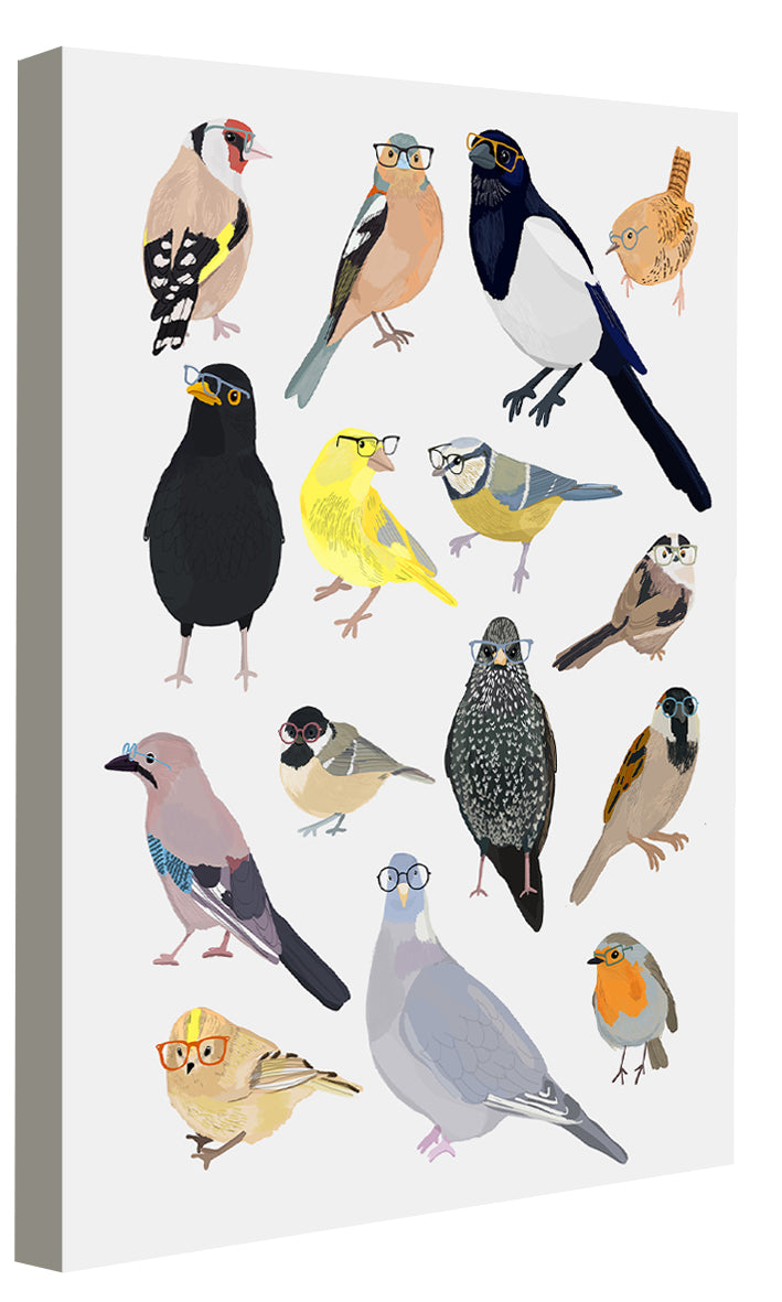Hanna Melin -  Garden Birds With Glasses