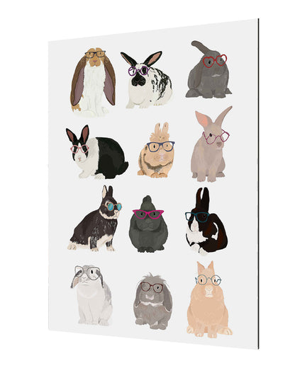 Hanna Melin -  Rabbits Family In Glasses