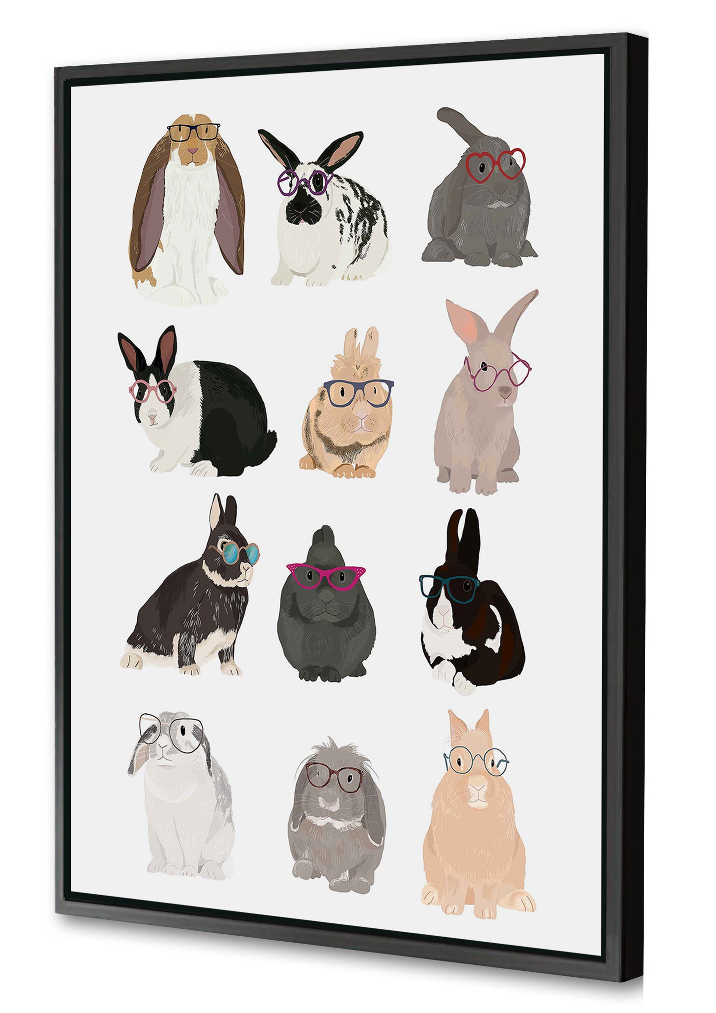 Hanna Melin -  Rabbits Family In Glasses