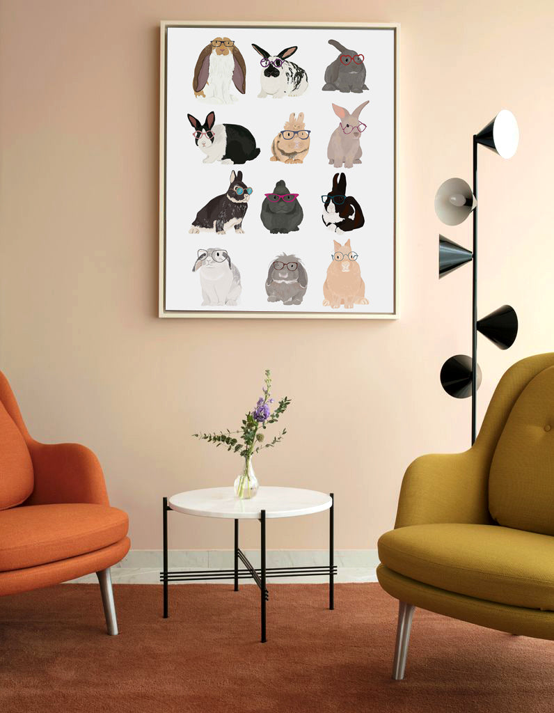 Hanna Melin -  Rabbits Family In Glasses