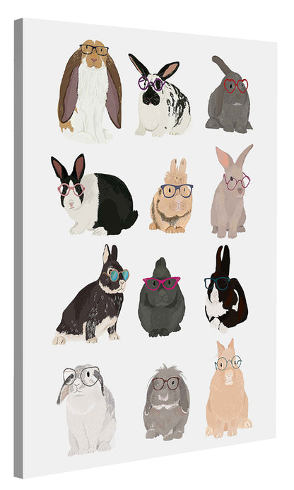 Hanna Melin -  Rabbits Family In Glasses