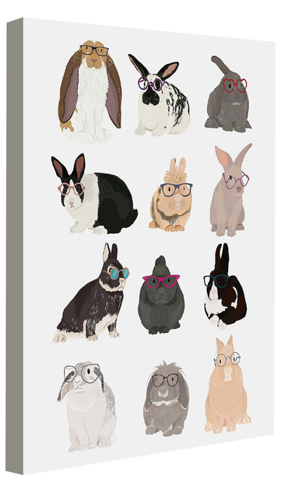 Hanna Melin -  Rabbits Family In Glasses