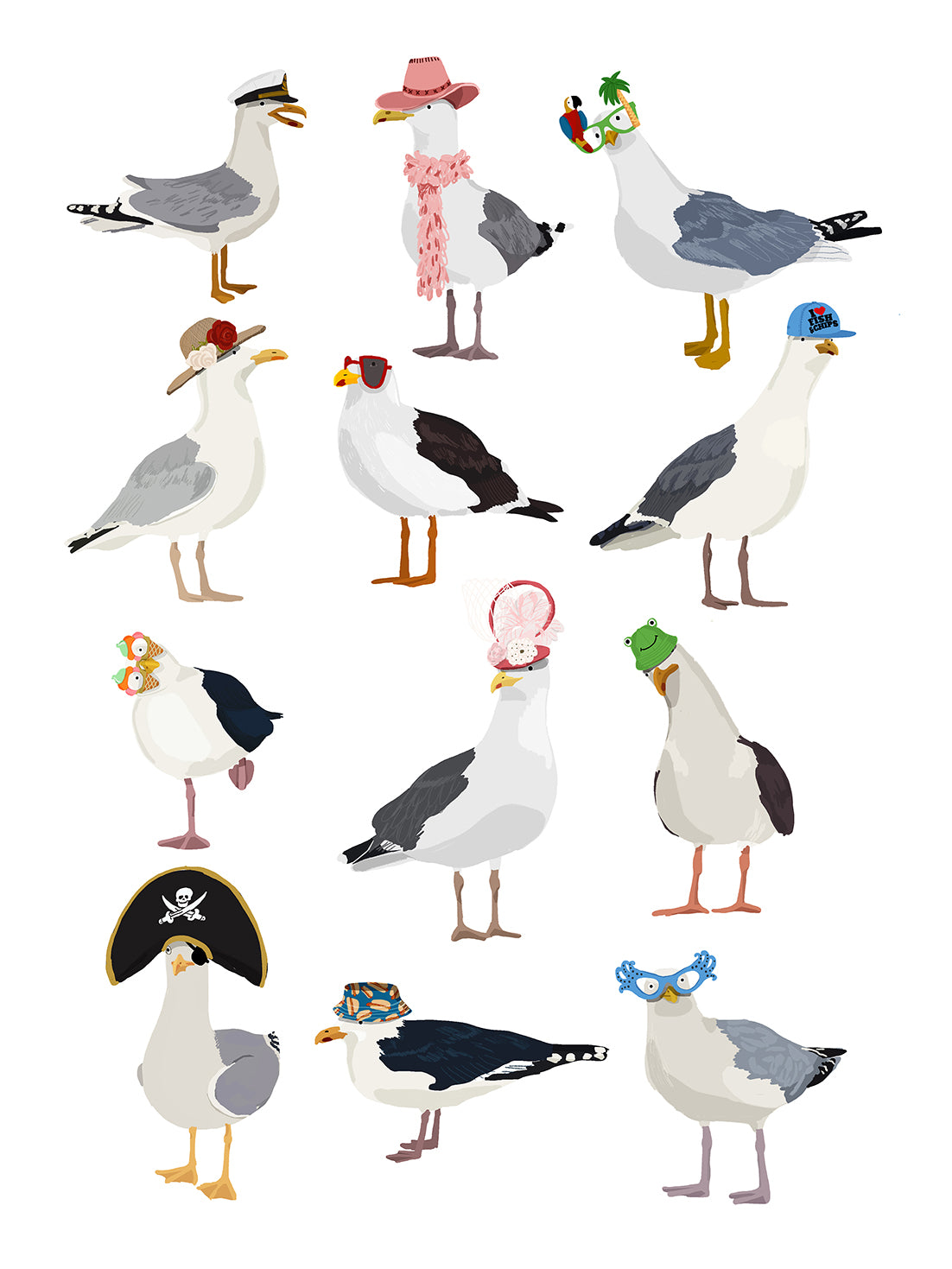 Hanna Melin -  Seagulls At The Seaside